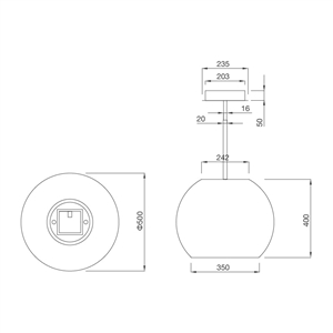 Máy Hút Mùi Malloca SPHERA CHROME-I001C